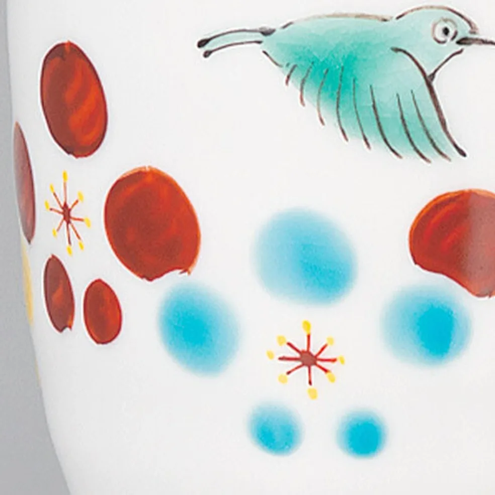 구타니야키 찻잔 · 매화 좋은 날 2점 세트 다른 각도 7