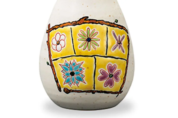 구타니야키 3.5호 화병 · 노랑 다른 각도 5