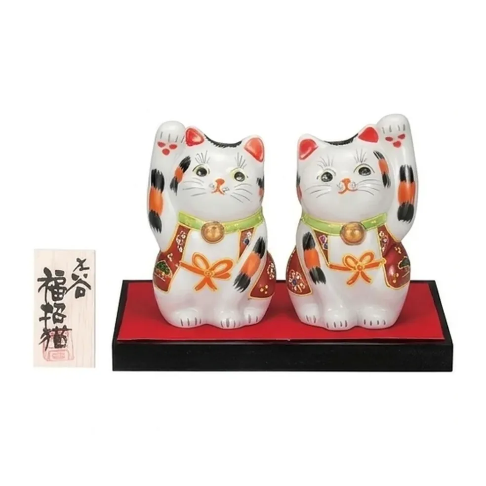 3.5호 복고양이 · 돋움 받침 깔개 팻말 포함 · 2점 · 가로 7cm