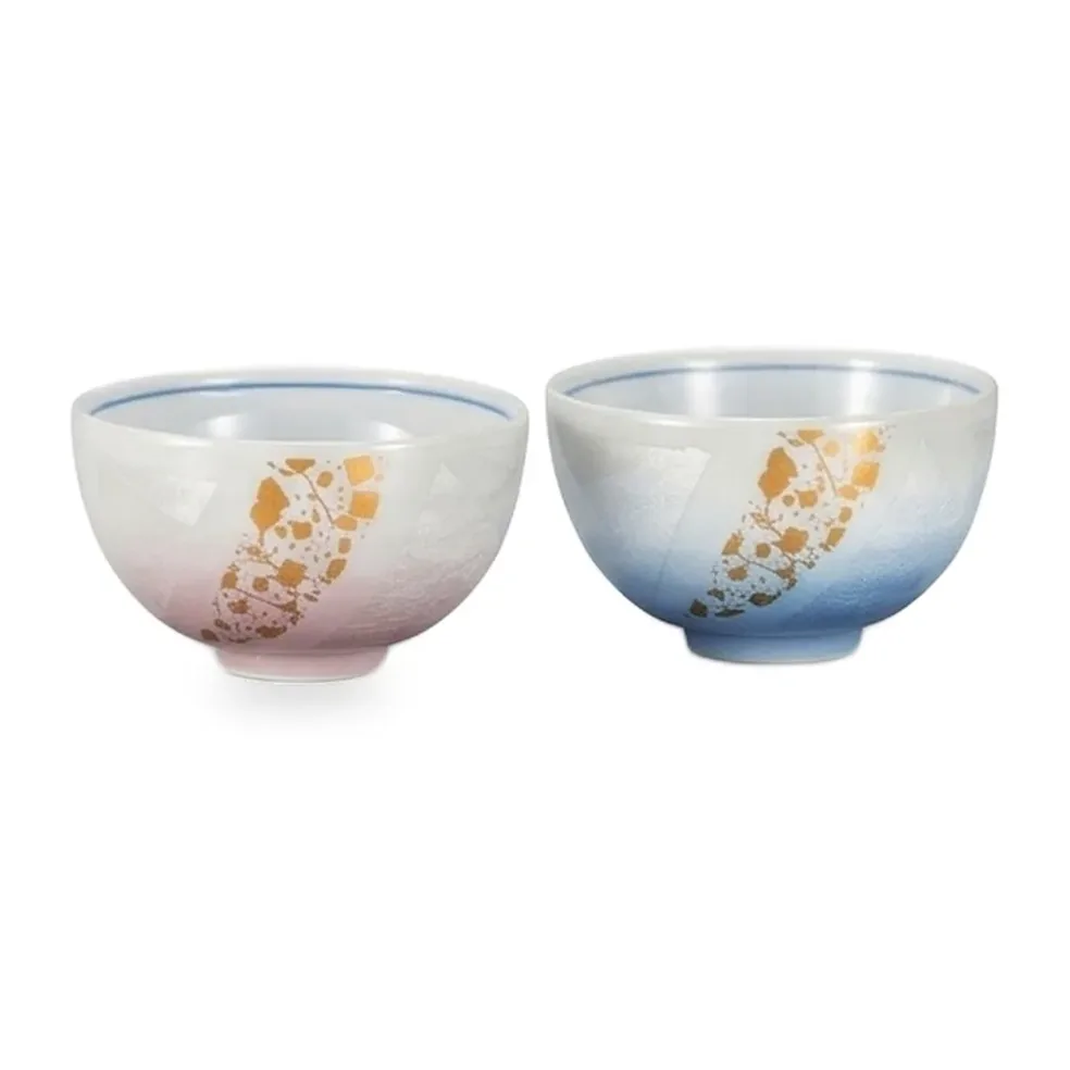 밥그릇 · 은채 금 흩뿌림 · 2점 · 지름 10.7cm