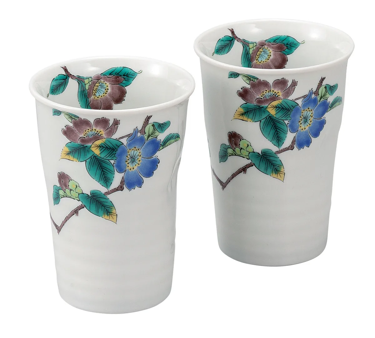 구타니야키 프리컵 · 애기동백 · 2점 · 지름 8.4cm 정면