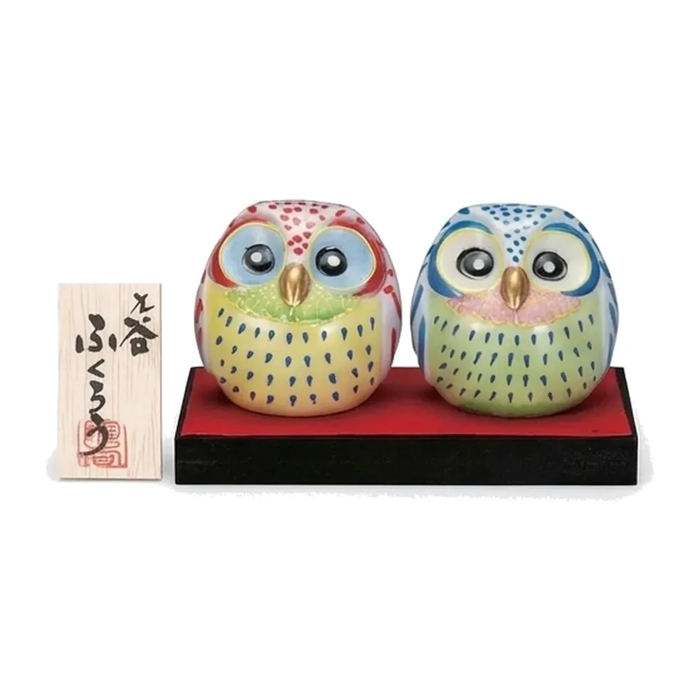 2.2호 부엉이 · 돋움 받침 깔개 팻말 포함 · 2점 · 가로 6.5cm