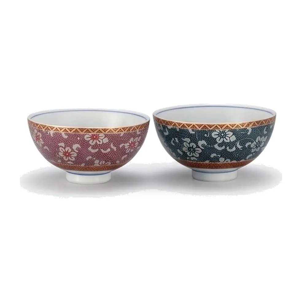 밥그릇 · 철선화무늬 · 2점 · 지름 11.8cm