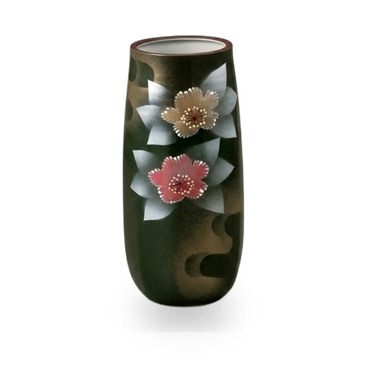 구타니야키 8호 화병 · 은채 애기동백 · 지름 11cm 측면