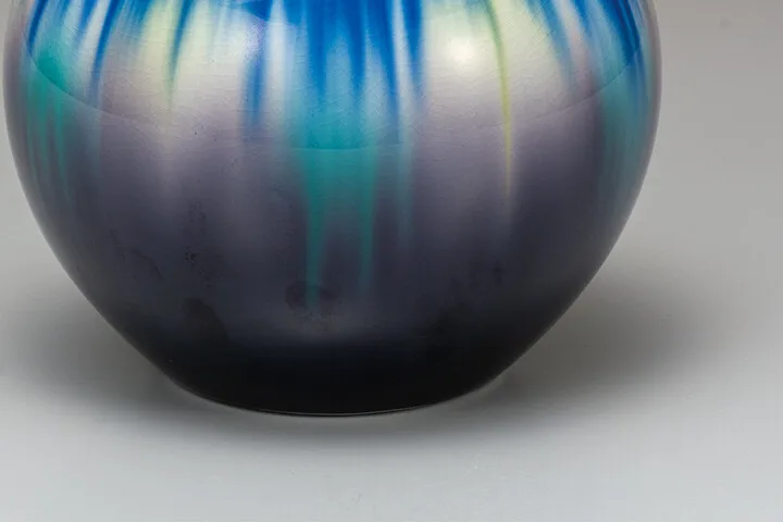 구타니야키 6호 화병 · 유약 채색 · 지름 18cm 다른 각도 5