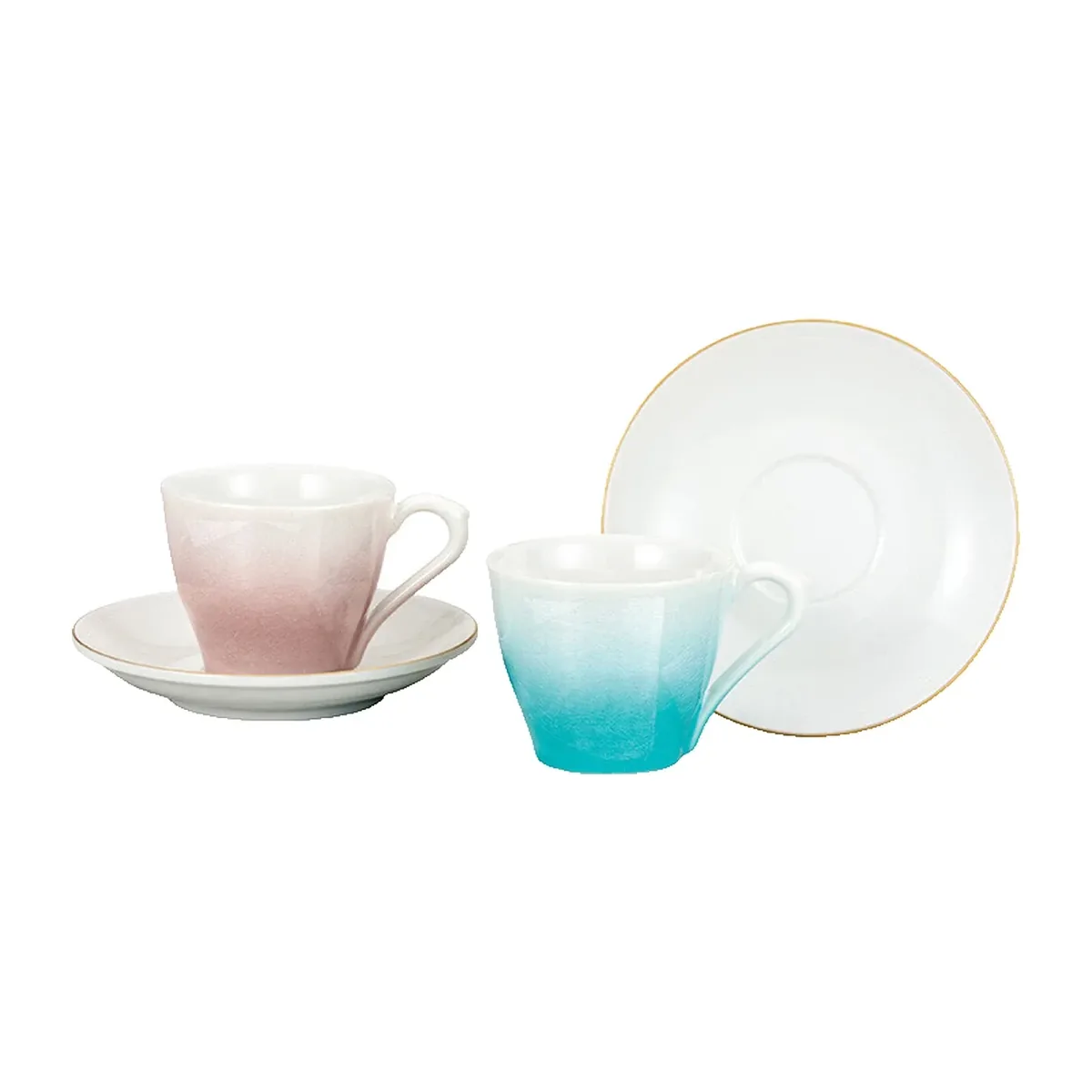 커피잔+받침 · 은채 · 2벌 · 지름 7.8cm