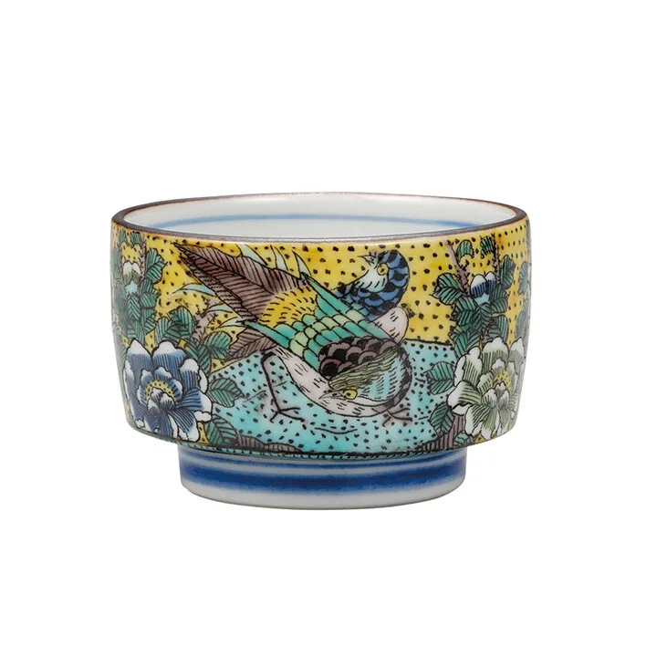 구타니야키 술잔 · 요시다야 금계 정면