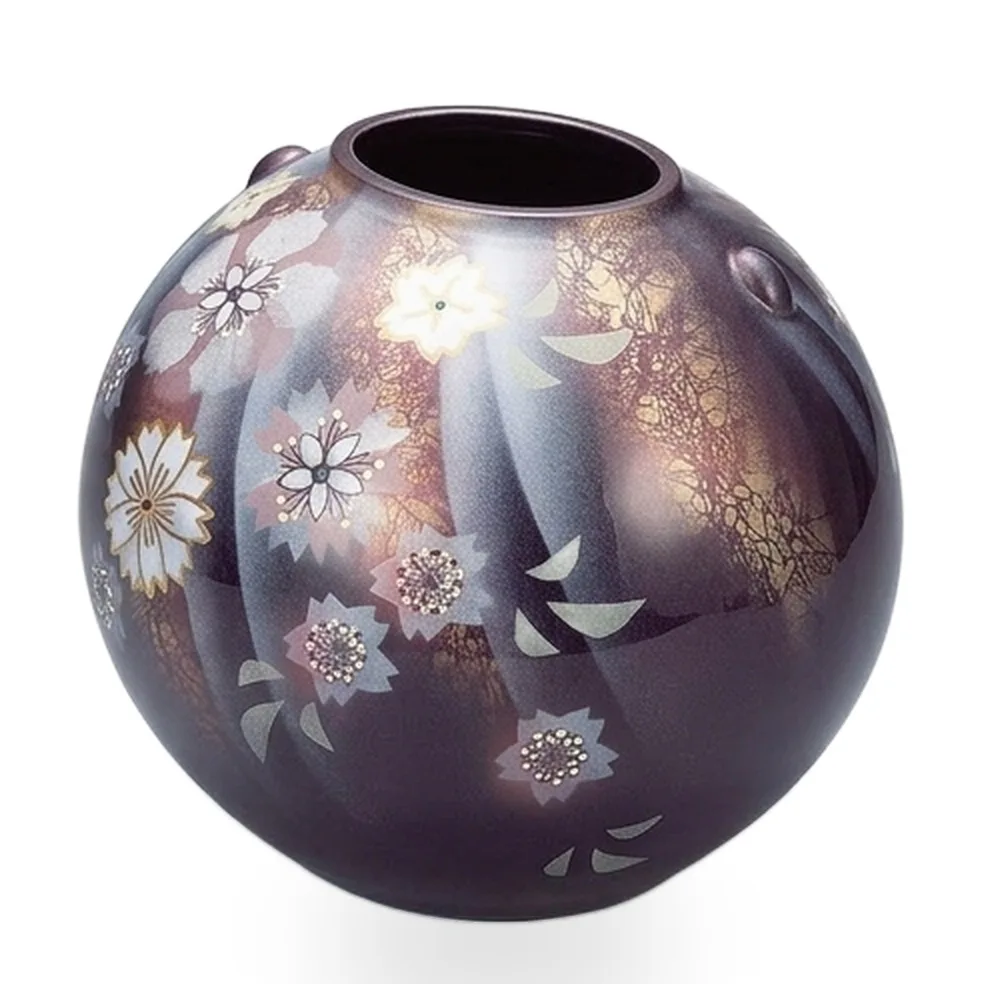 구타니야키 7호 화병 · 햇살 꽃춤 · 지름 22cm 다른 각도 4