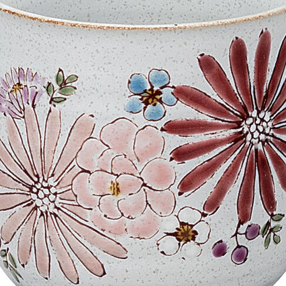 구타니야키 머그컵 · 꽃 · 2점 · 지름 8cm 다른 각도 7