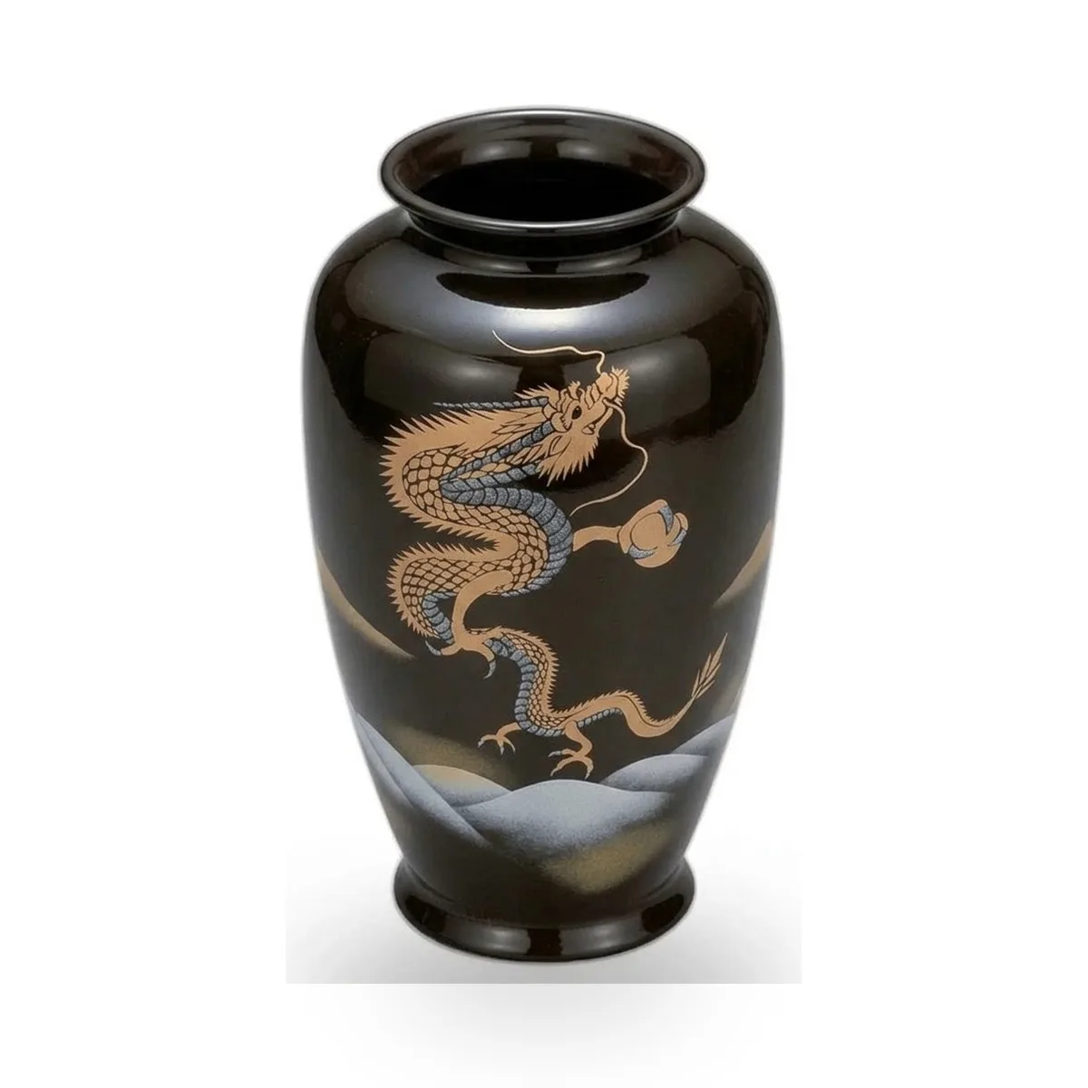 구타니야키 8호 화병 · 승천하는 용 측면