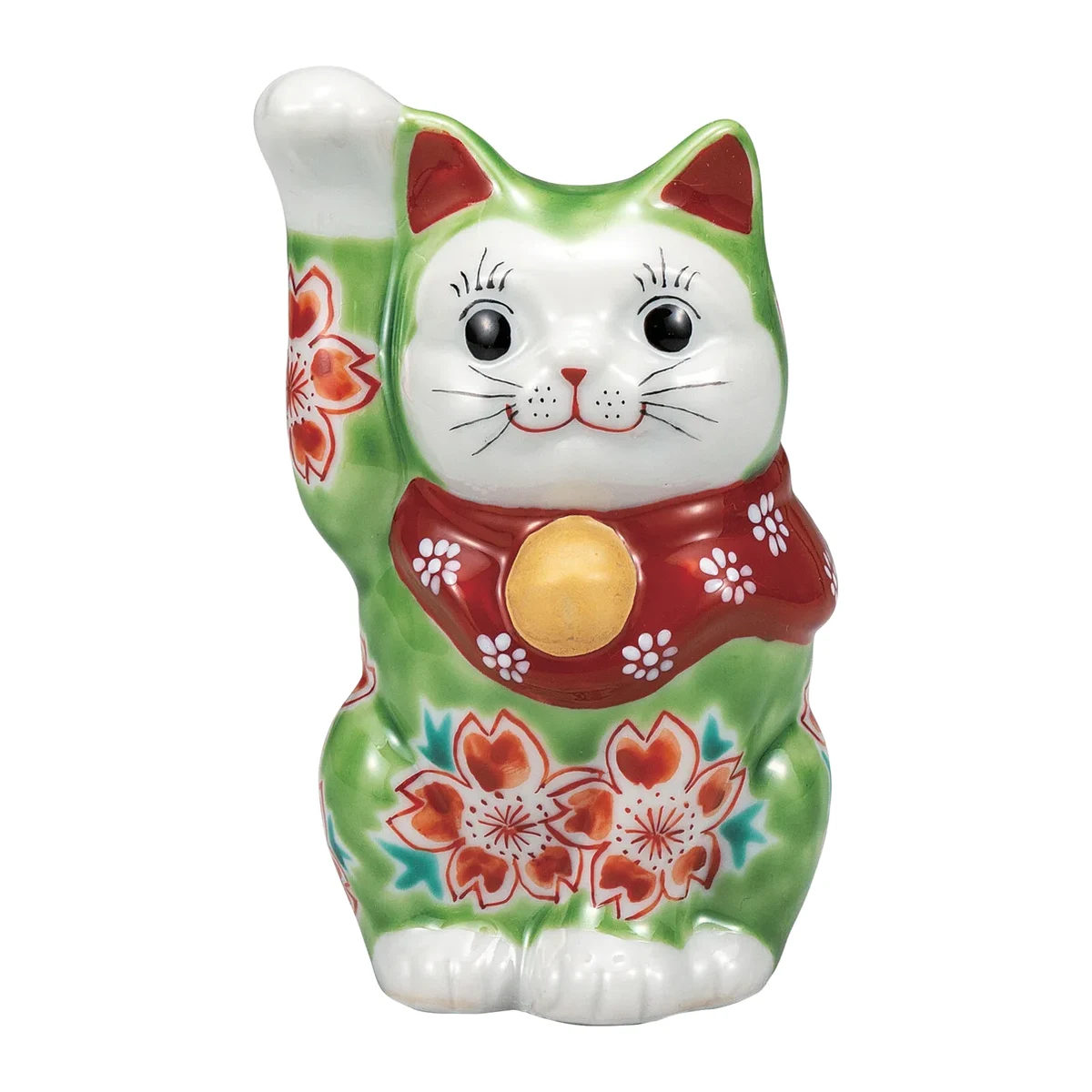 4호 복고양이 · 초록 유약 벚꽃